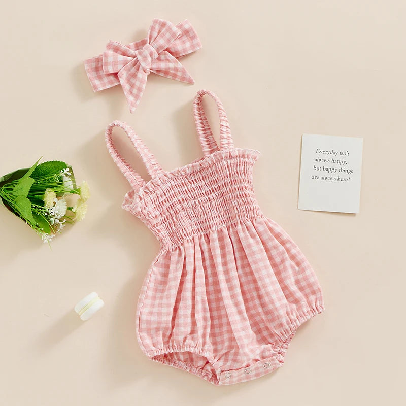 Lioraitiin 0-18M Newborn Infant Baby Girl Fashion Bodysuit Sleeveless
