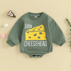 Lioraitiin 0-24M Baby Boy Girl Football Bodysuit Sweatshirt Oversize