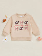 Lioraitiin Kids Boys Girls Sweatshirt Long Sleeve Crew Neck Letters