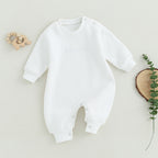 Lioraitiin 0-18M Infant Baby Boys Girl Jumpsuit Cute Letter