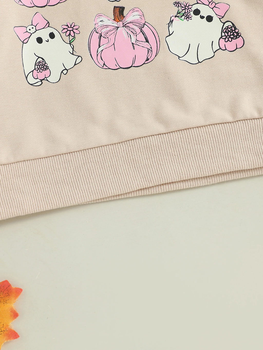Lioraitiin Toddler Girls Halloween Sweatshirt Ghost Pumpkin Print