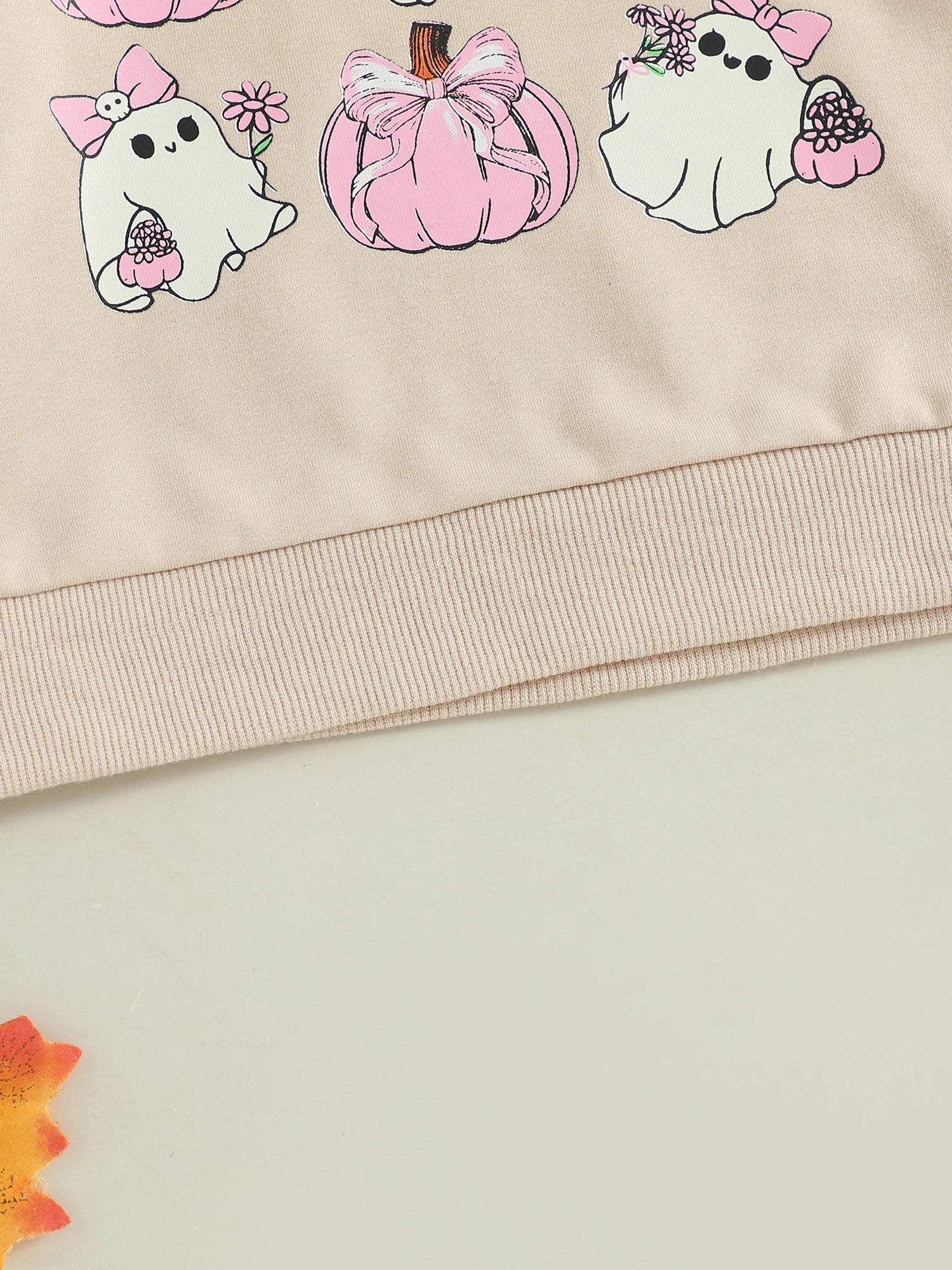 Lioraitiin Toddler Girls Halloween Sweatshirt Ghost Pumpkin Print