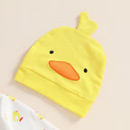 Lioraitiin Newborn Boy Girl Duck Outfit, Long Sleeve Full Length