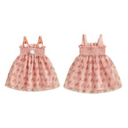 Lioraitiin Toddler Girls Easter Dress Rabbit Carrot Print Sleeveless
