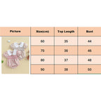 Lioraitiin Newborn Baby Girl Romper Short Sleeve Doll Collar Floral