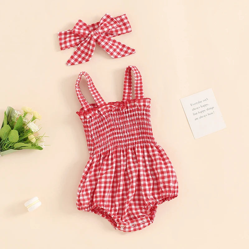 Lioraitiin 0-18M Newborn Infant Baby Girl Fashion Bodysuit Sleeveless
