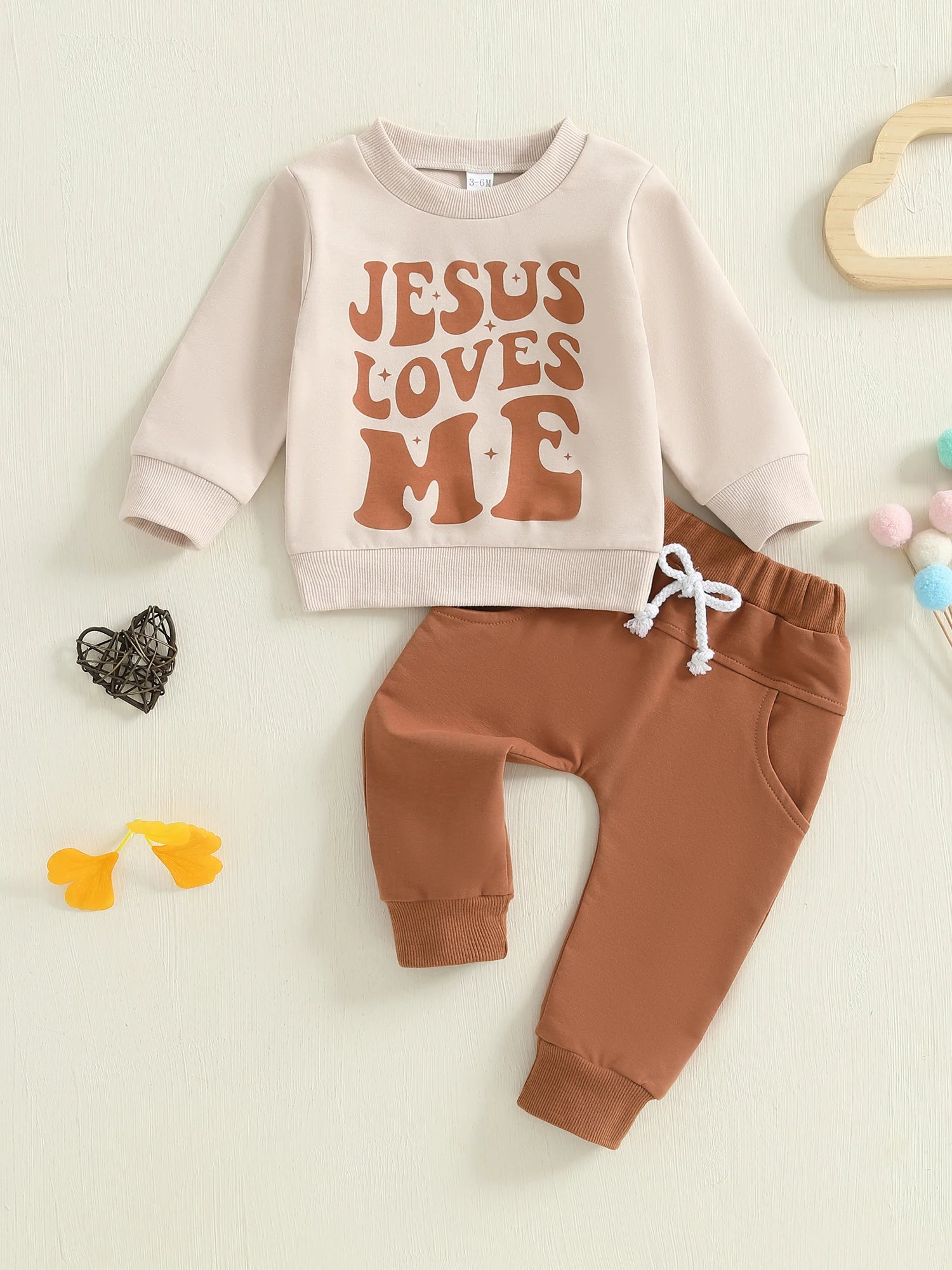 Lioraitiin Toddler Baby Boy Outfit Letter Print Long Sleeve