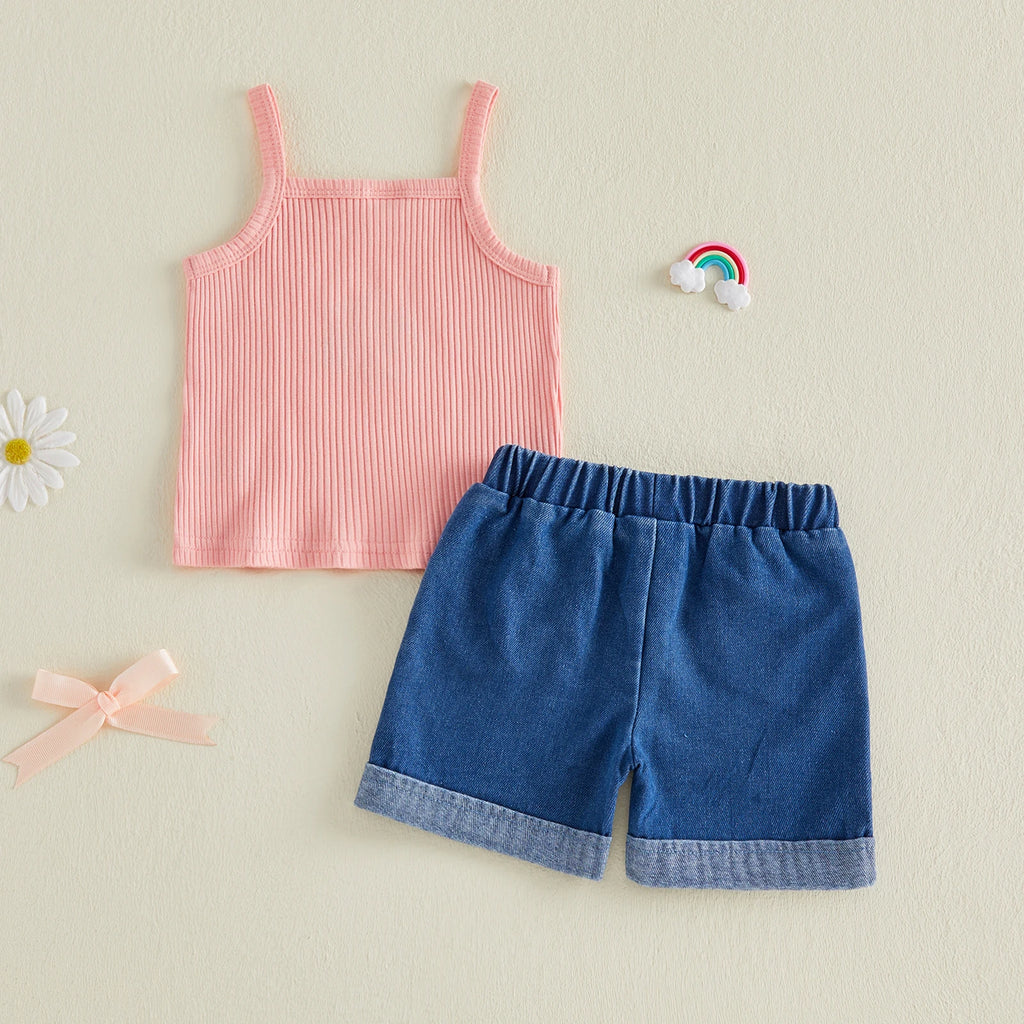 Lioraitiin Toddler Baby Girls Outfit Fashionable Cute Bee Embroidery