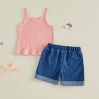 Lioraitiin Toddler Baby Girls Outfit Fashionable Cute Bee Embroidery