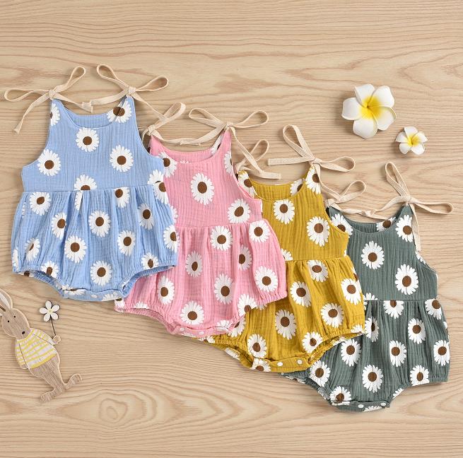 Lioraitiin 0-24M Newborn Infant Baby Girl Fashion Daisy Floral