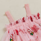 Lioraitiin Toddler Baby Girl Christmas Dress Santa Claus Print