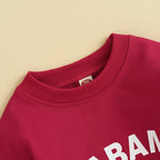 Lioraitiin 0-24M Baby Boy Girl Football Bodysuit Sweatshirt Oversize