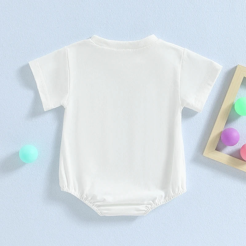 Lioraitiin 0-24M Infant Baby Girls Boys Bodysuit Short Sleeve Crew