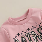 Lioraitiin 0-3Y Newborn Baby Girls Set Letter & Leopard Print Long