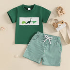 Lioraitiin Toddler Baby Boy Shorts Set Whale/Dinosaur/Turtle Short