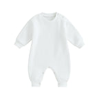 Lioraitiin 0-18M Infant Baby Boys Girl Jumpsuit Cute Letter