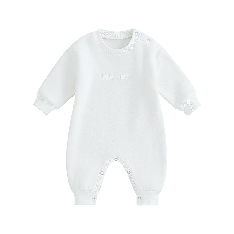 Lioraitiin 0-18M Infant Baby Boys Girl Jumpsuit Cute Letter