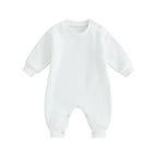 Lioraitiin 0-18M Infant Baby Boys Girl Jumpsuit Cute Letter