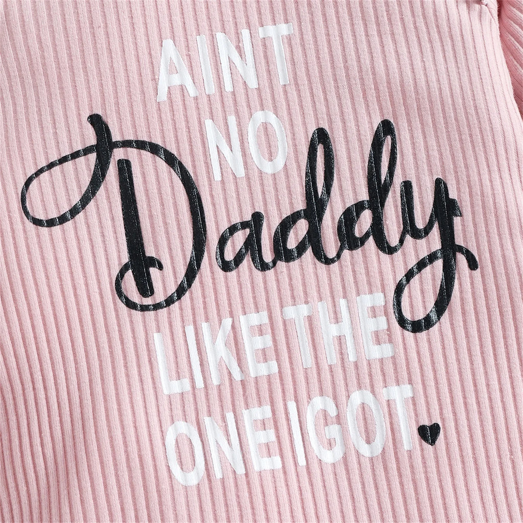 Lioraitiin 0-18M Newborn Infant 2Pcs Baby Girls Outfit Letter Leopard