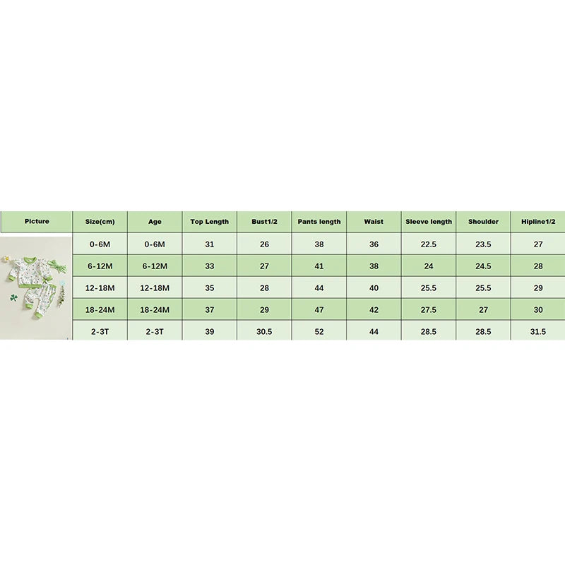 Lioraitiin Toddler Baby Girl Irish Outfits Bow Clover Print Crew Neck