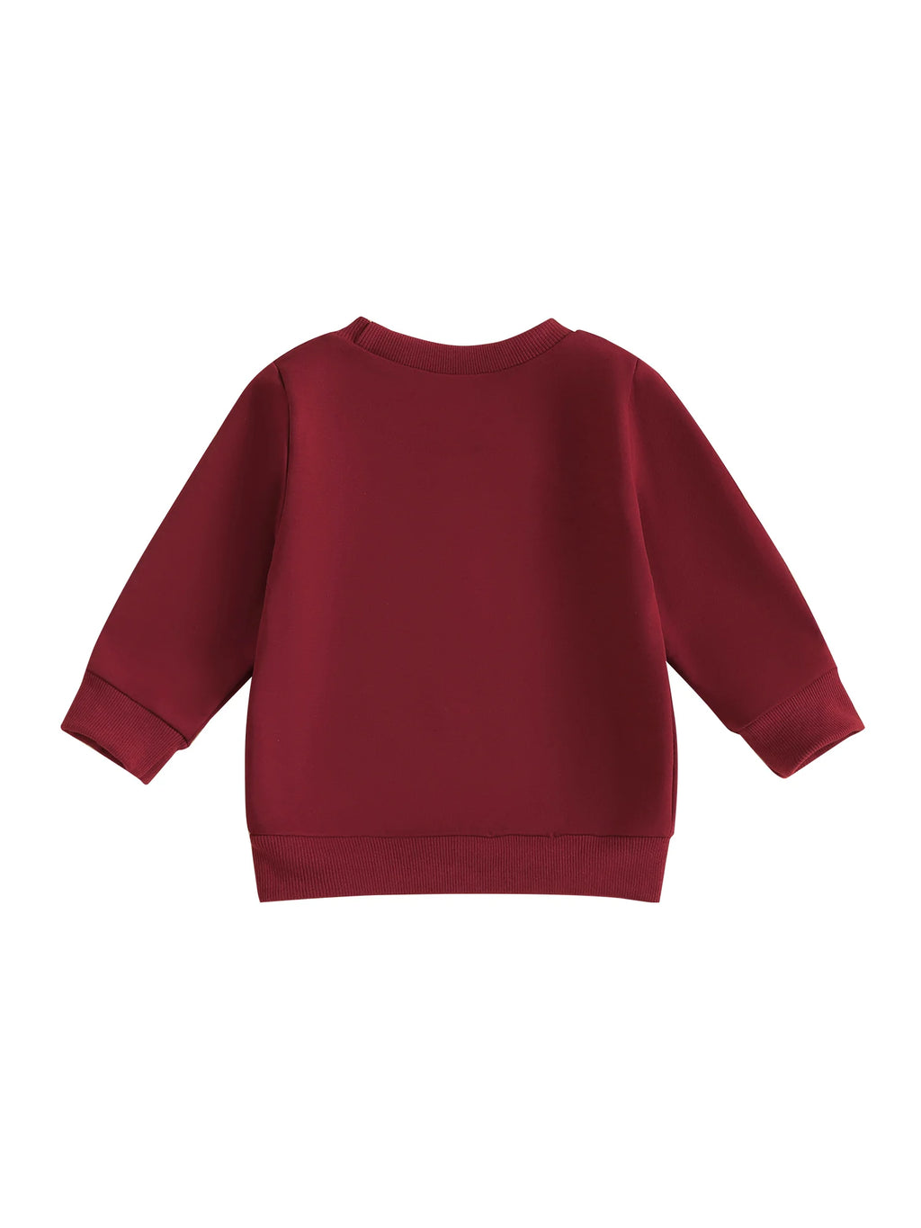 Toddler Baby Girl Boys Sweatshirt Letter Embroidery Round Neck Long