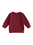 Toddler Baby Girl Boys Sweatshirt Letter Embroidery Round Neck Long
