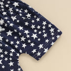 Lioraitiin Toddler Baby Boy 4th of July Outfits O-Neck Short Sleeve