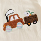 Lioraitiin Kids Boys Shorts Set Short Sleeve Embroidery T-shirt with