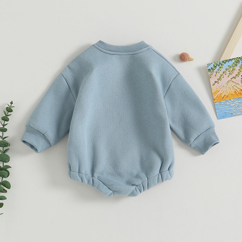 Lioraitiin 0-18M Infant Baby Boys Sweatshirt Bodysuit Long Sleeve