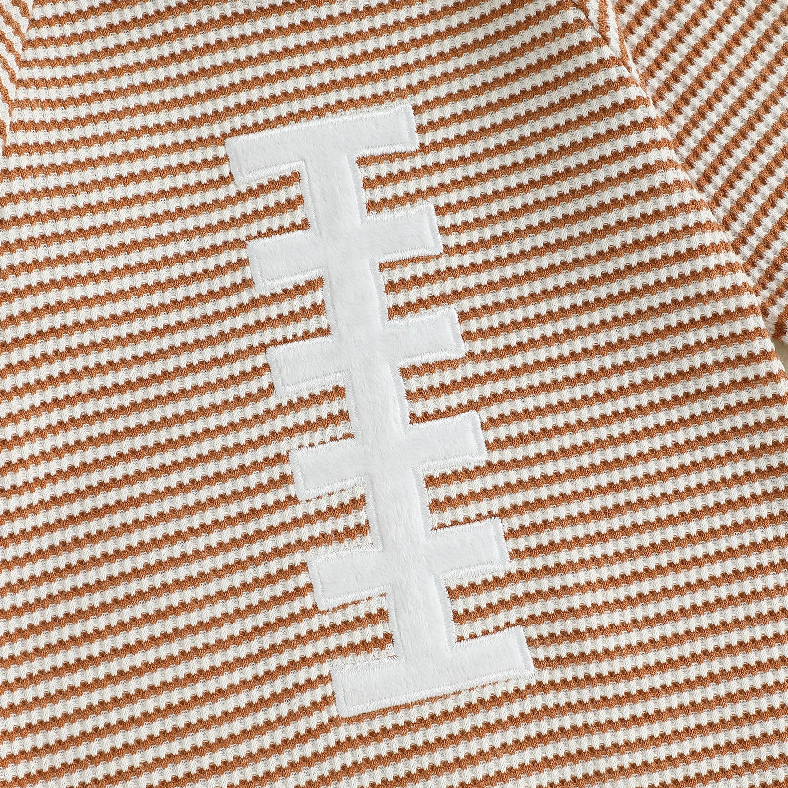 Lioraitiin Baby Boy Sweatshirt Romper Rugby Stripe Print Long Sleeve