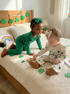 Lioraitiin Baby Girls Irish Day Outfits Long Sleeve O Neck Letter