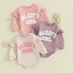 Lioraitiin 0-18M Daddys Girls Newborn Baby Ruffle Long Sleeve