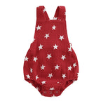 Lioraitiin Baby Girls Boys Romper Sleeveless Stars Print Bodysuit