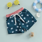 Lioraitiin Toddler Baby Boys Beach Shorts Kids Independence Day