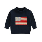Lioraitiin Kids Baby Girls Boys 4th of July Sweater US Flag Pattern