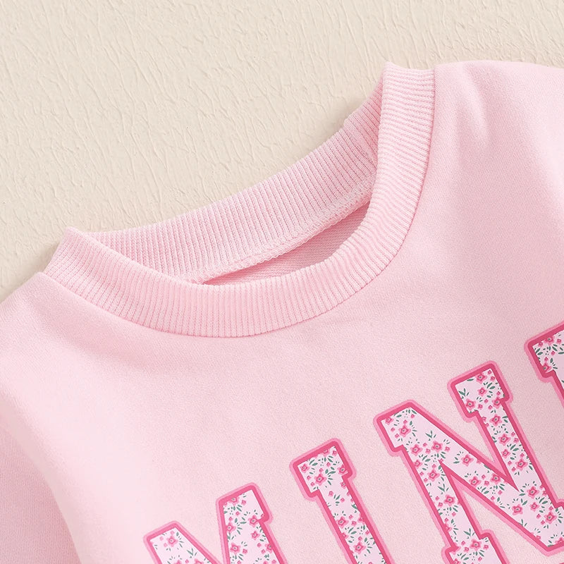 Family Matching Sweatshirt Parent-child Long Sleeve Crewneck Letter
