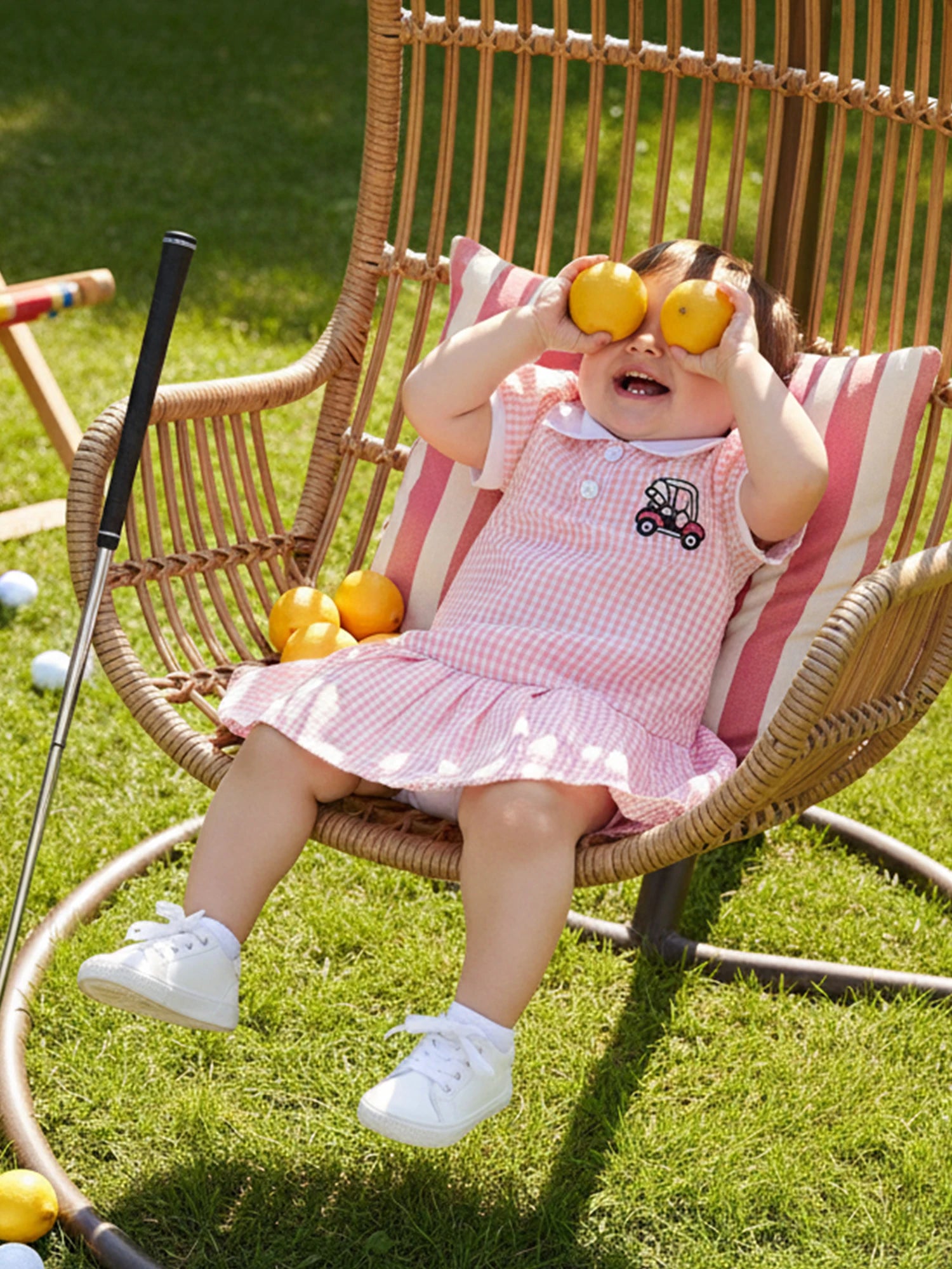 Lioraitiin Toddler Girl A Line Dress Plaid Print Lapel Short Sleeves