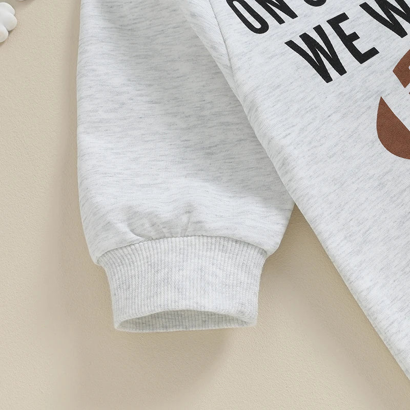 Lioraitiin 0-18M Infant Baby Girl Boy Romper Soccer Letter Print Long