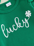 Lioraitiin Baby Girls Irish Day Outfits Long Sleeve O Neck Letter