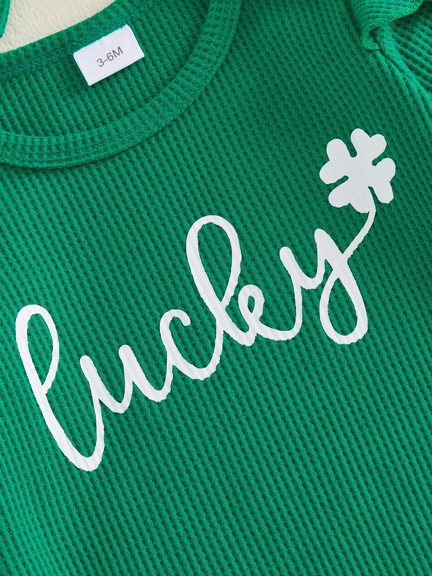 Lioraitiin Baby Girls Irish Day Outfits Long Sleeve O Neck Letter