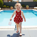 Lioraitiin Baby Girls Boys Romper Sleeveless Stars Print Bodysuit