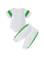 Lioraitiin Baby Boy Outfit Golf/Cartoon Bear Pattern Crew Neck Short