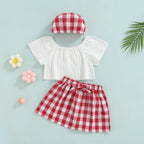 Lioraitiin 3Pcs Set 0-24M Newborn Baby Girl Cute Off Shoulder Lace