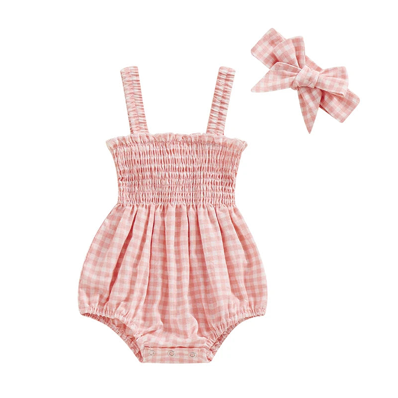 Lioraitiin 0-18M Newborn Infant Baby Girl Fashion Bodysuit Sleeveless