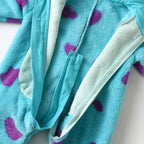 Lioraitiin 0-3Years Infant Baby Boy Girl Fleece Jumpsuit Horn Hooded