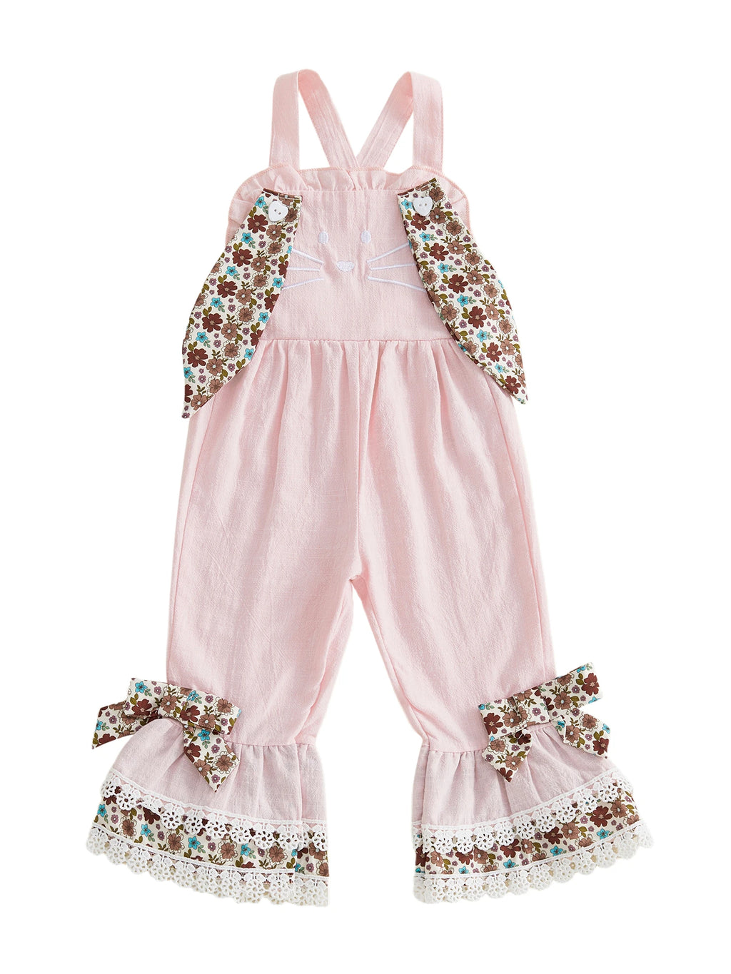 Lioraitiin Toddler Baby Girl Easter Romper Adorable Bunny Themed