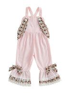 Lioraitiin Toddler Baby Girl Easter Romper Adorable Bunny Themed