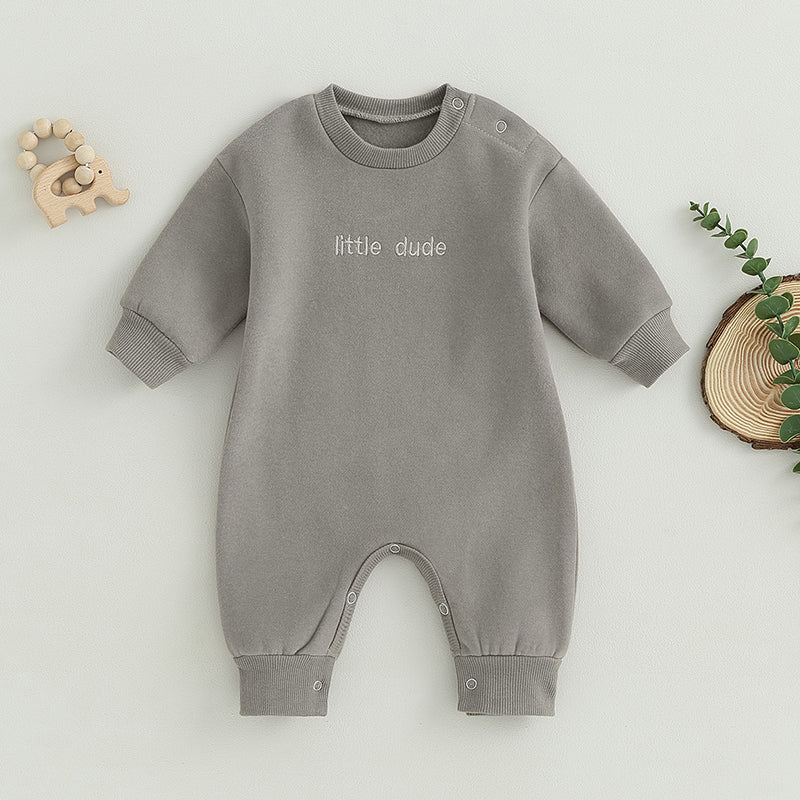 Lioraitiin 0-18M Infant Baby Boys Girl Jumpsuit Cute Letter