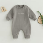 Lioraitiin 0-18M Infant Baby Boys Girl Jumpsuit Cute Letter