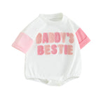 Lioraitiin Newborn Baby Girl Romper Daddy s Girl Embroidery Romper
